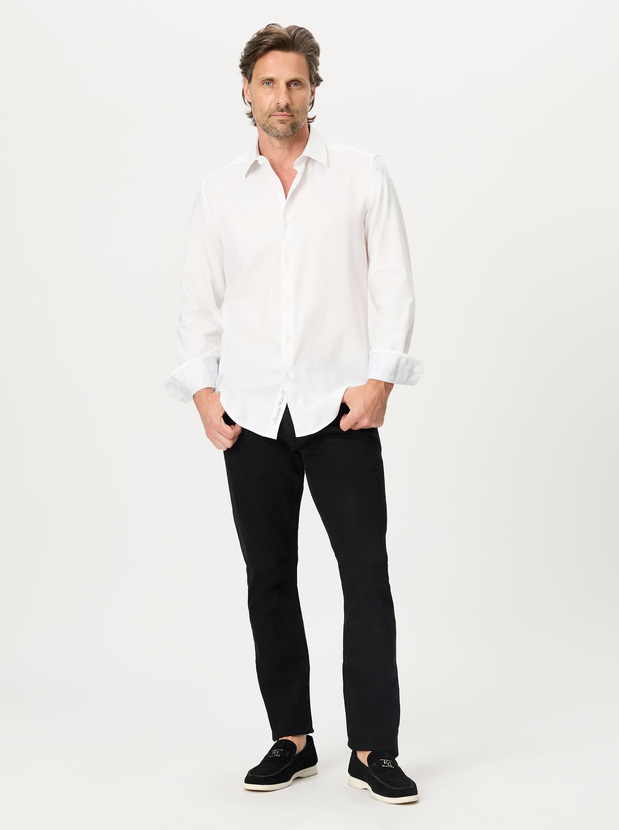 HUDSON LONG SLEEVE BUTTON DOWN SHIRT