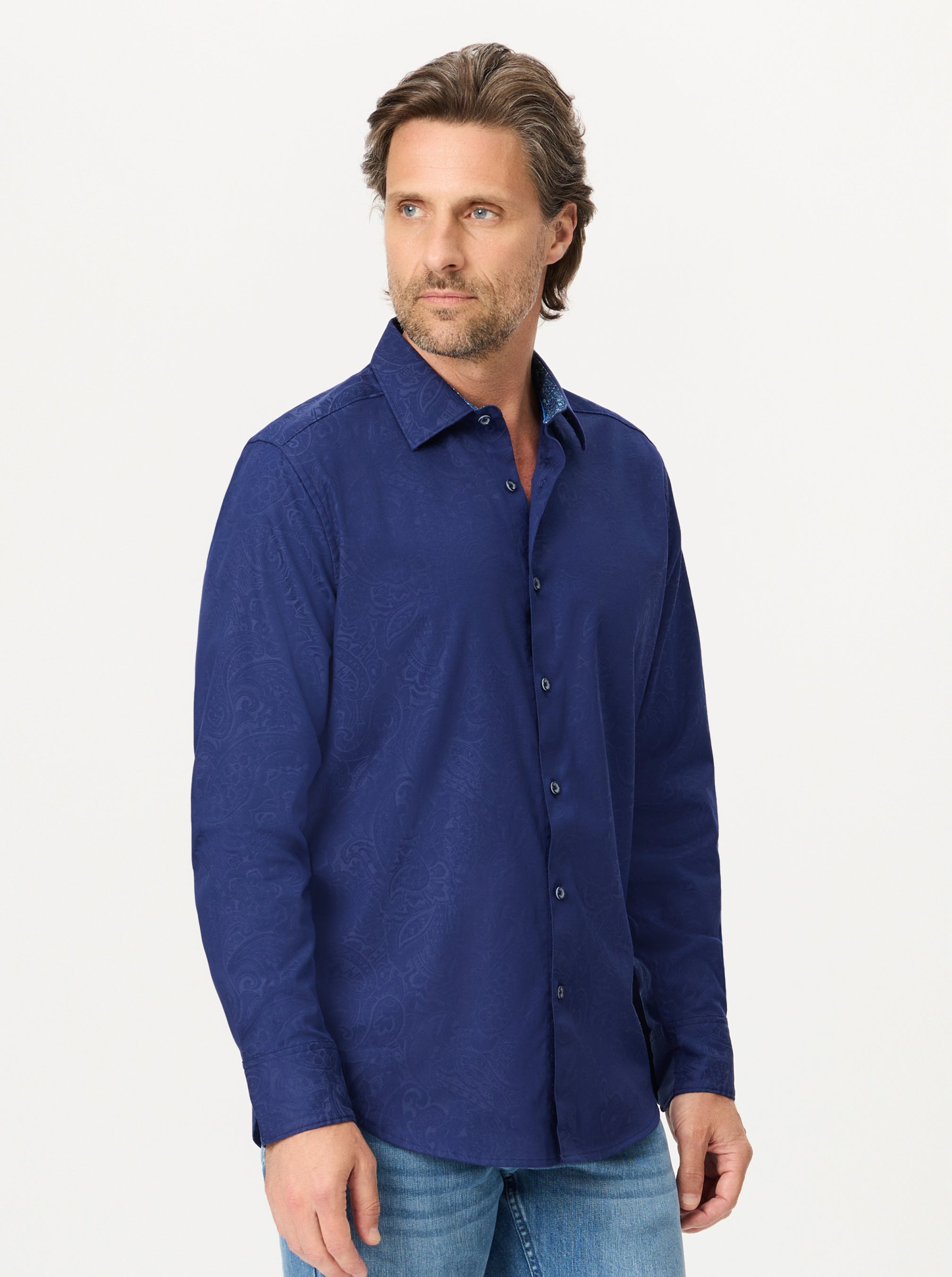 HUDSON LONG SLEEVE BUTTON DOWN SHIRT