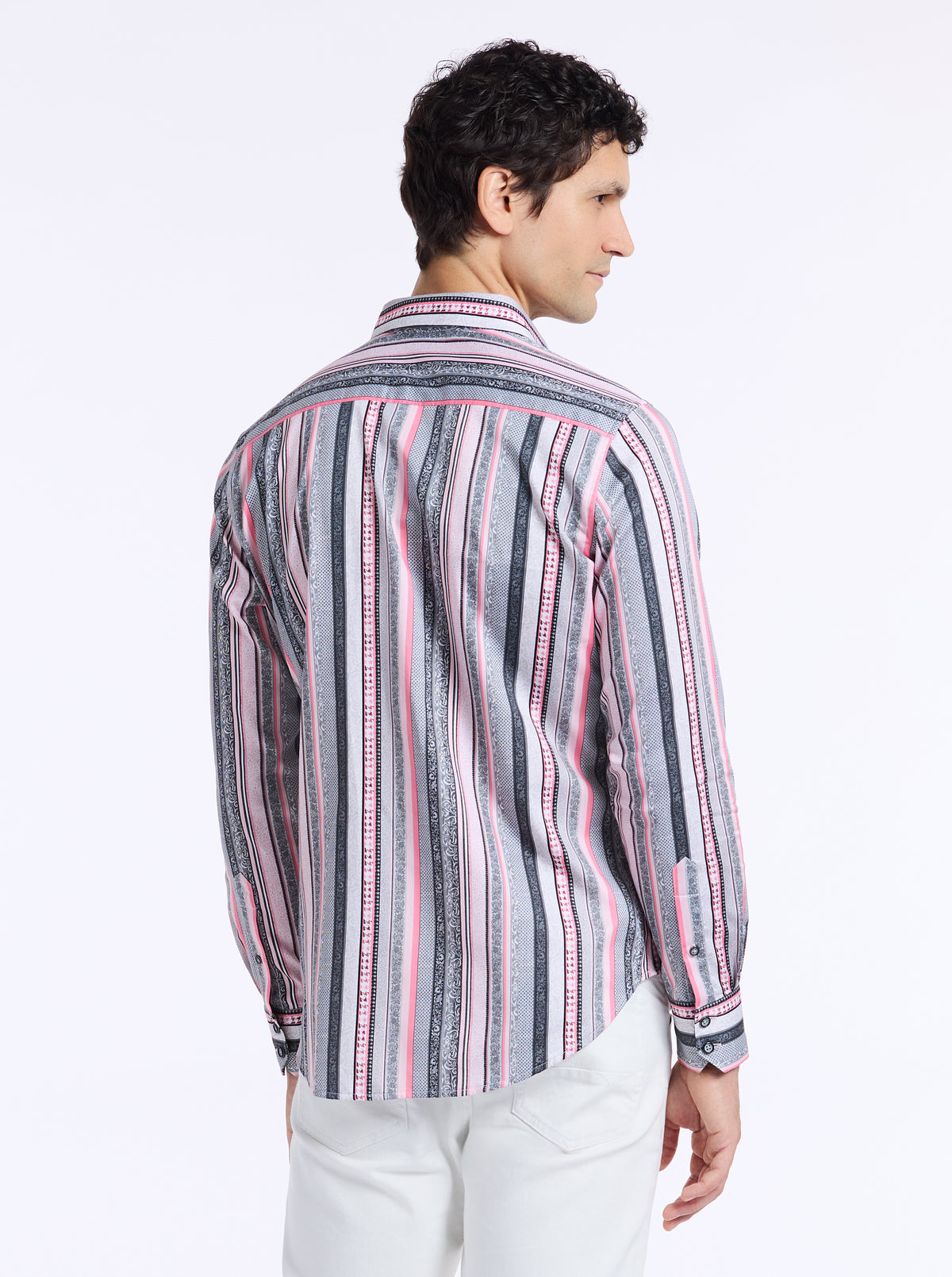 BRAMSHAW LONG SLEEVE BUTTON DOWN SHIRT BIG