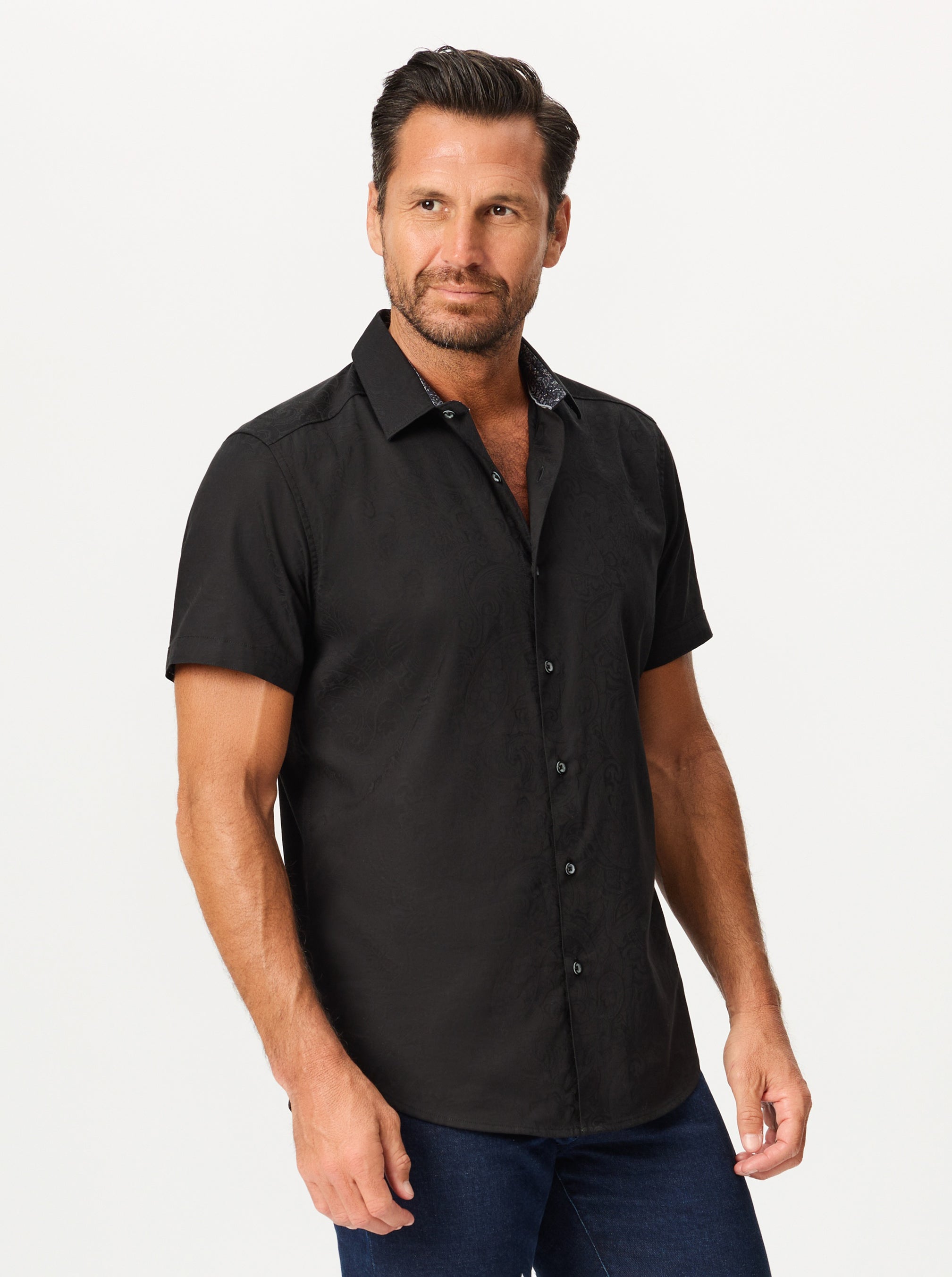 HUDSON SHORT SLEEVE BUTTON DOWN SHIRT