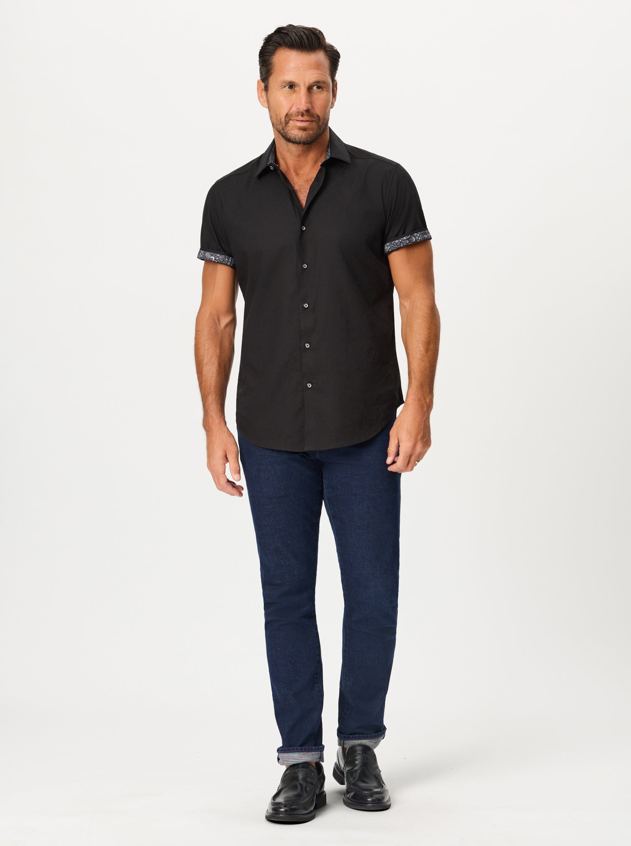 HUDSON SHORT SLEEVE BUTTON DOWN SHIRT