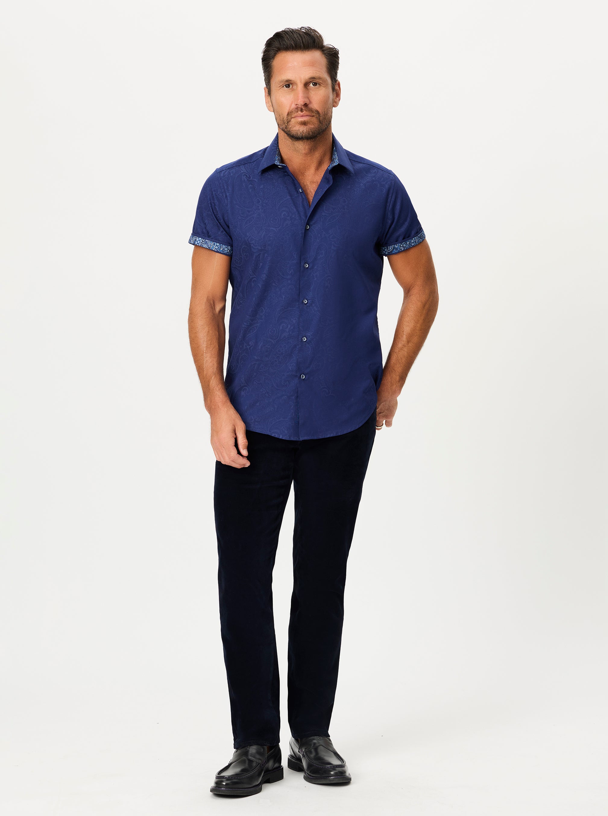 HUDSON SHORT SLEEVE BUTTON DOWN SHIRT