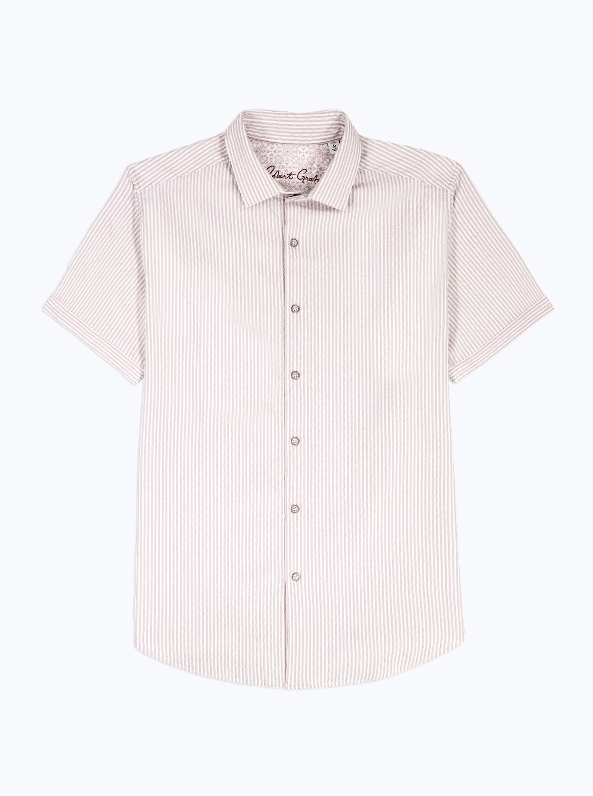 FORNILLO SHORT SLEEVE BUTTON DOWN SHIRT