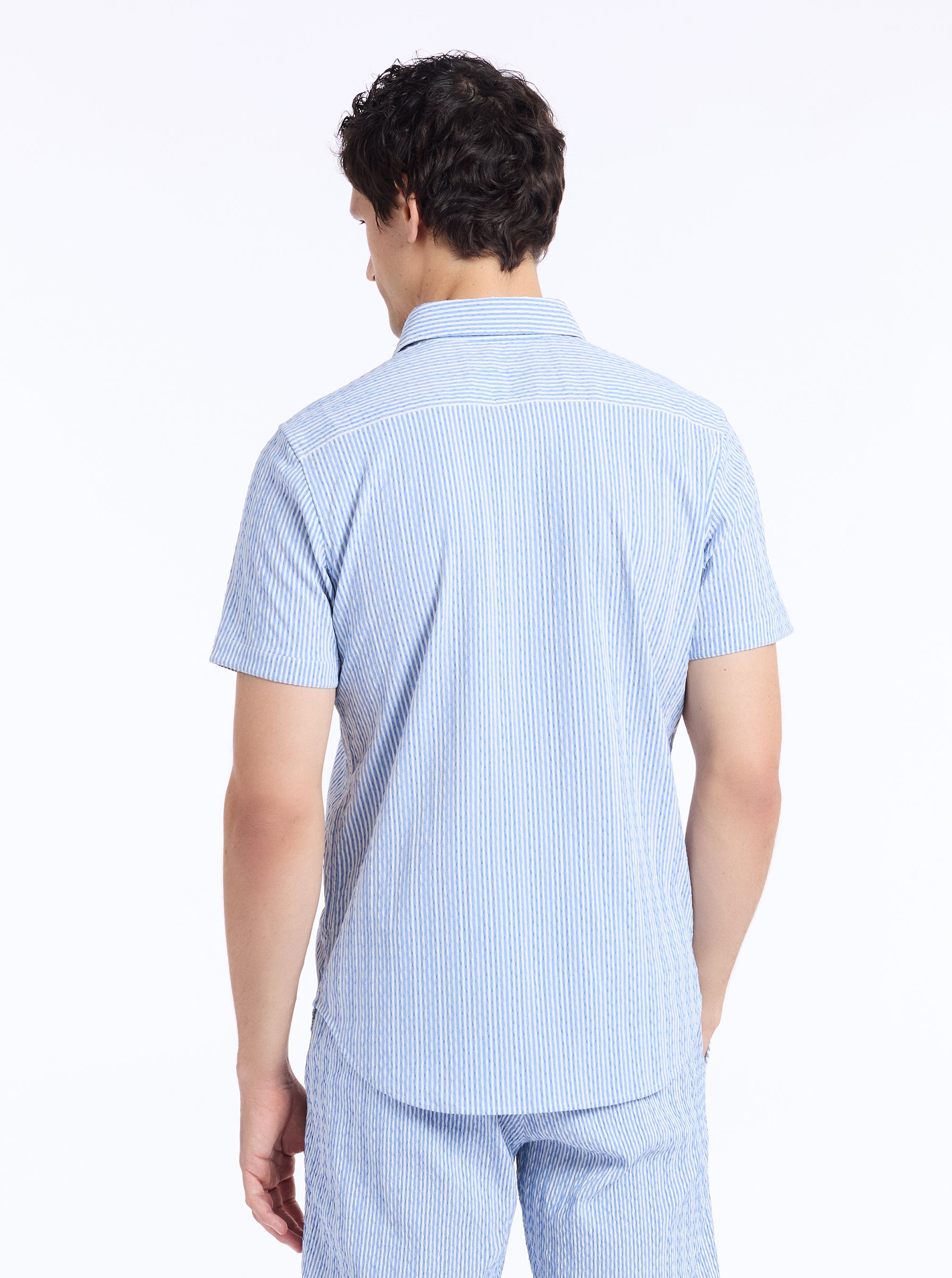 FORNILLO SHORT SLEEVE BUTTON DOWN SHIRT
