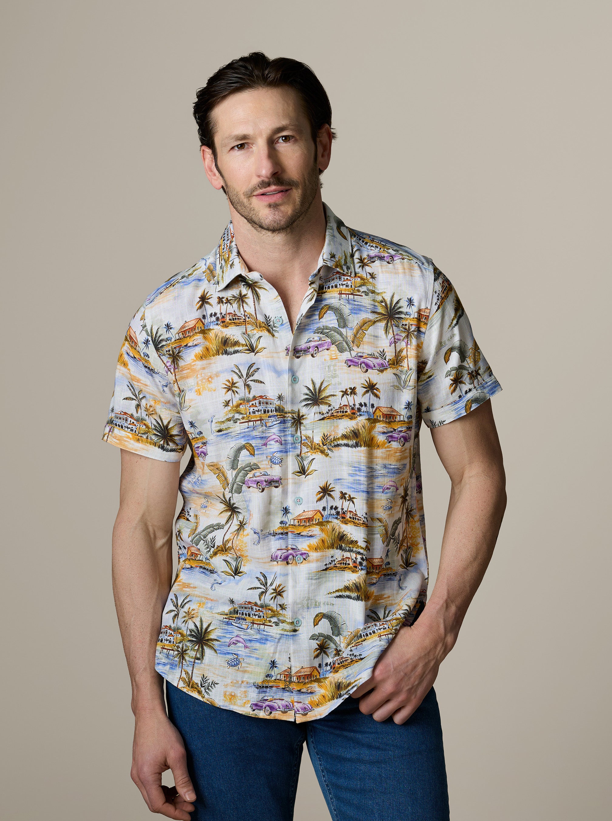 CURTIS SHORT SLEEVE BUTTON DOWN SHIRT