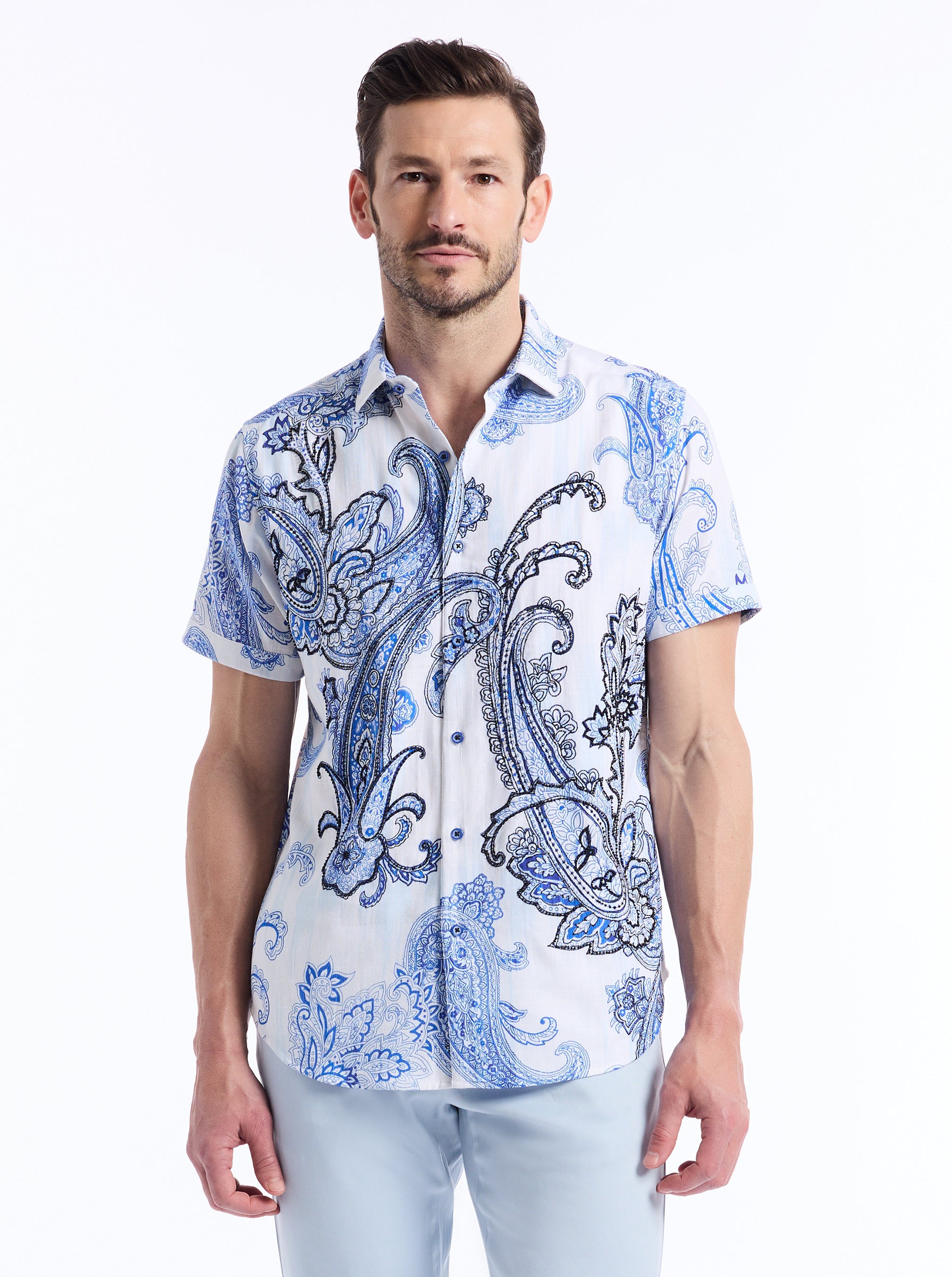 SPENSER SHORT SLEEVE BUTTON DOWN SHIRT
