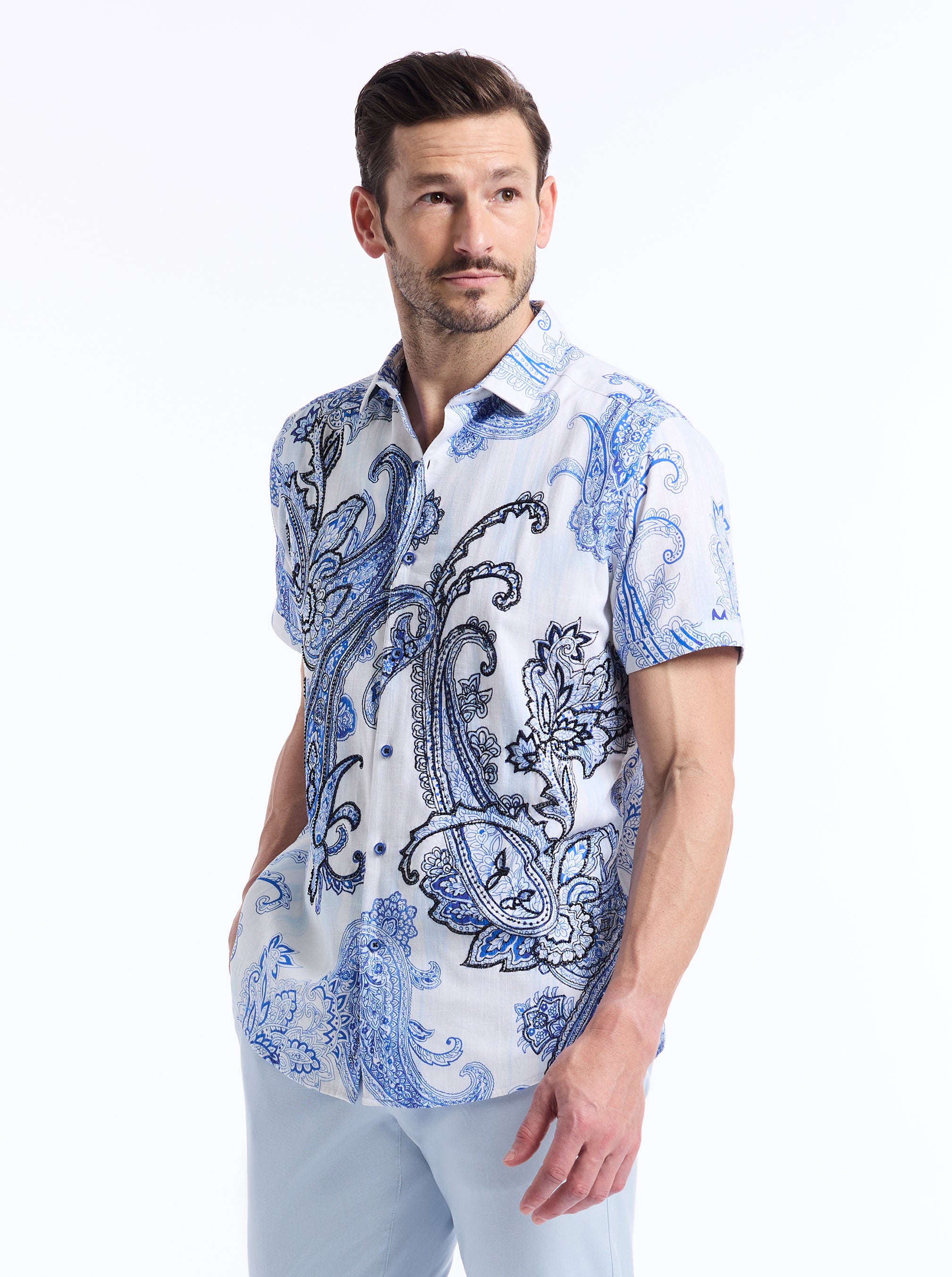 SPENSER SHORT SLEEVE BUTTON DOWN SHIRT
