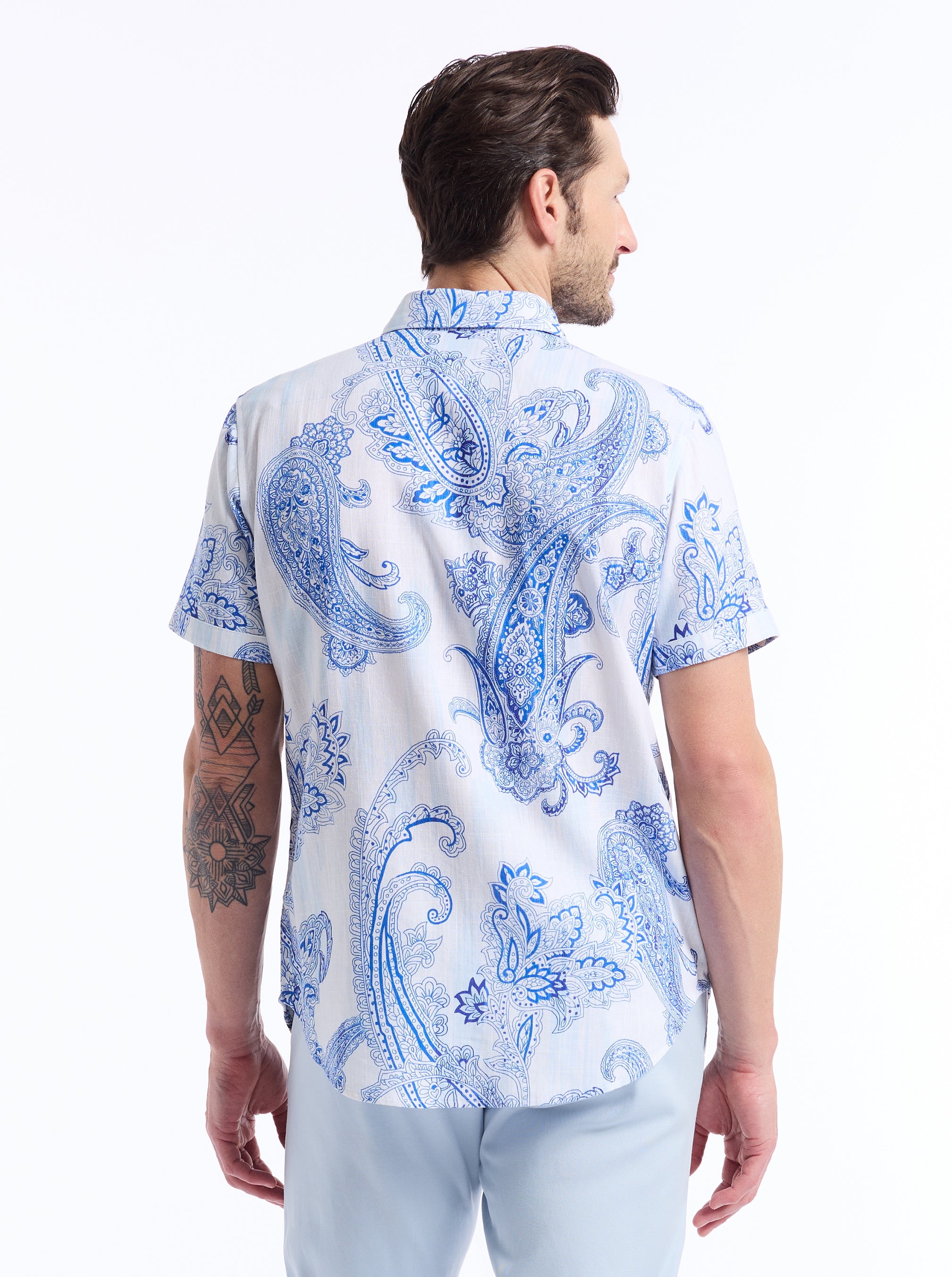 SPENSER SHORT SLEEVE BUTTON DOWN SHIRT