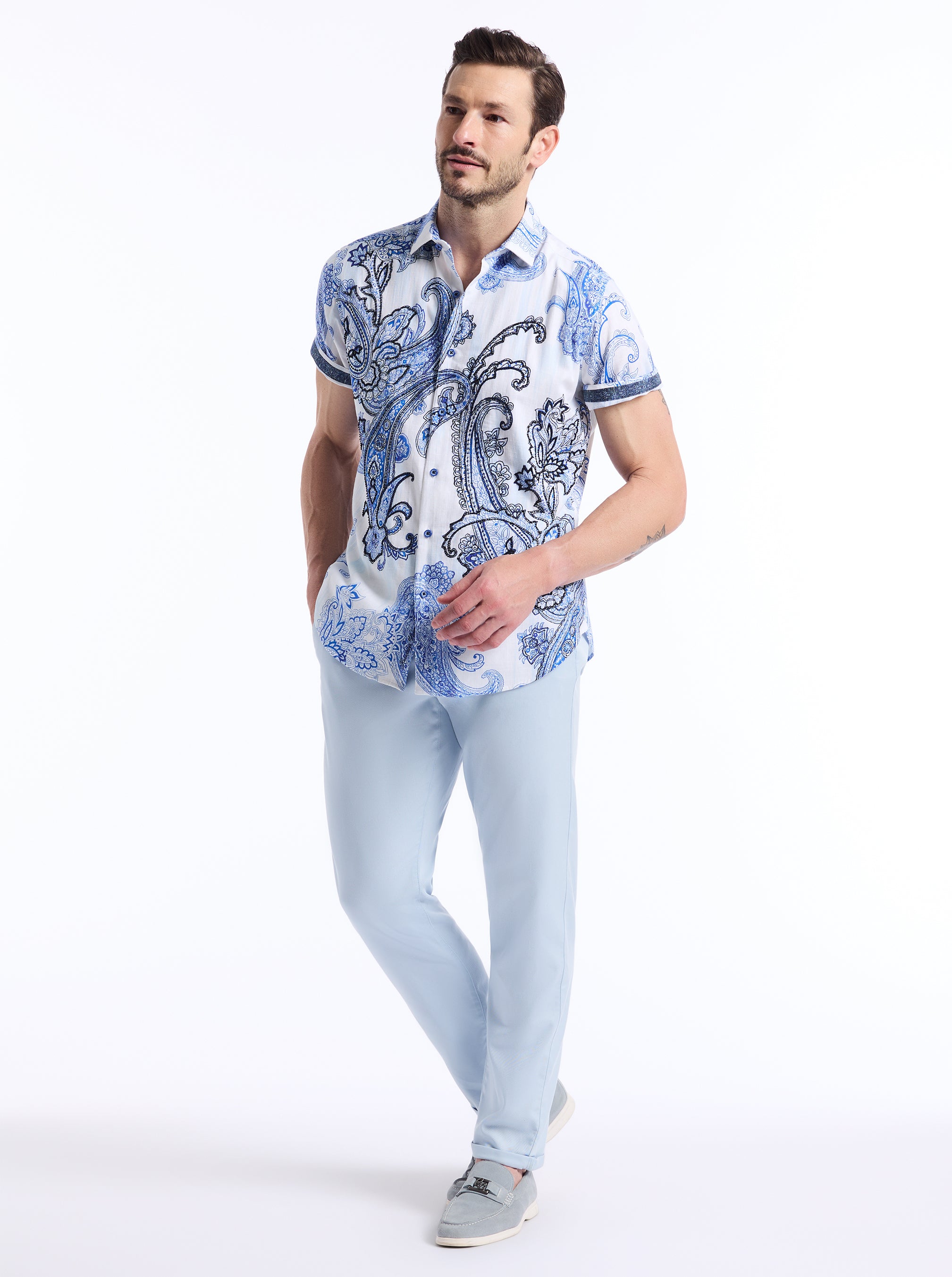 SPENSER SHORT SLEEVE BUTTON DOWN SHIRT