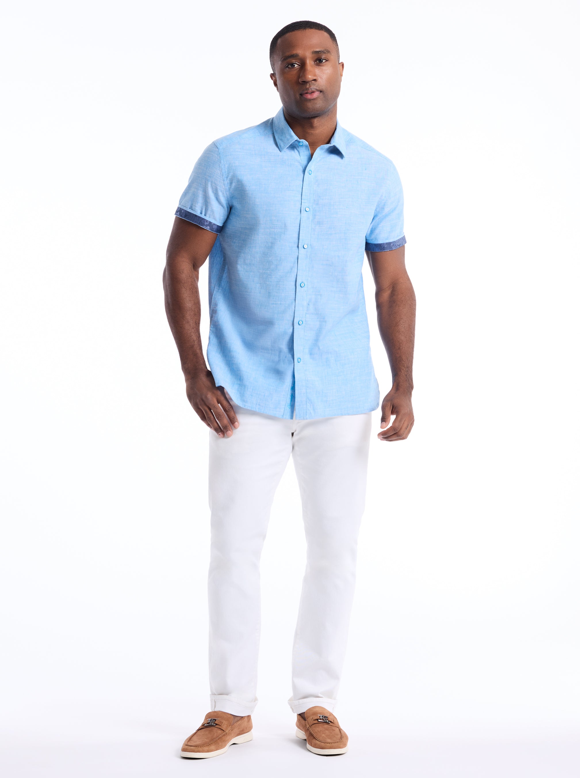 SUTTON SHORT SLEEVE BUTTON DOWN SHIRT