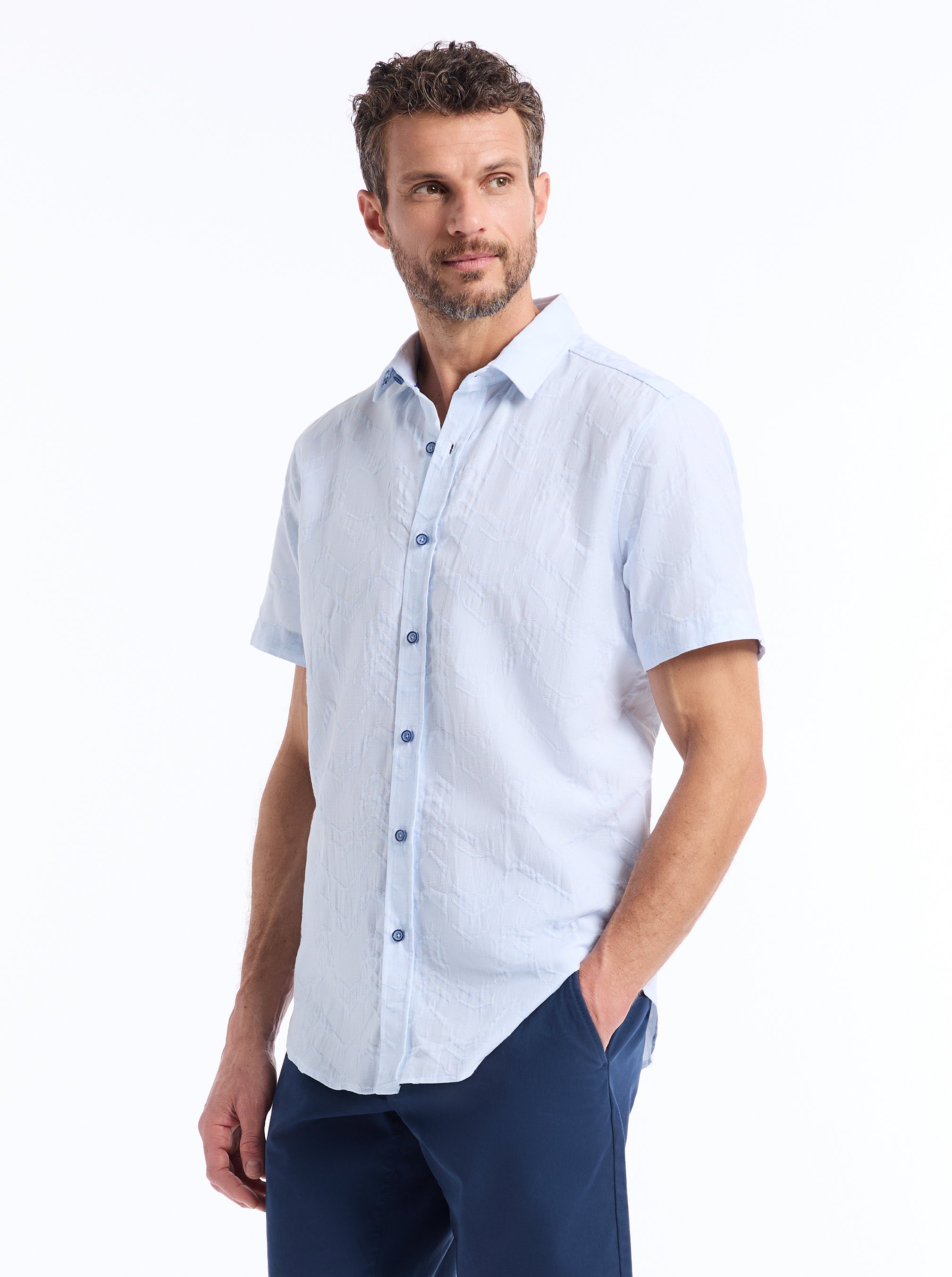 BRACKENBURY SHORT SLEEVE BUTTON DOWN SHIRT