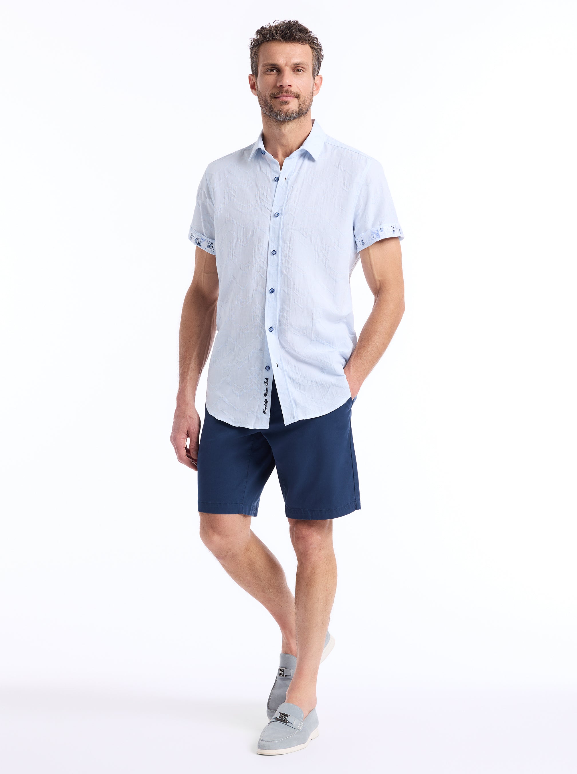 BRACKENBURY SHORT SLEEVE BUTTON DOWN SHIRT
