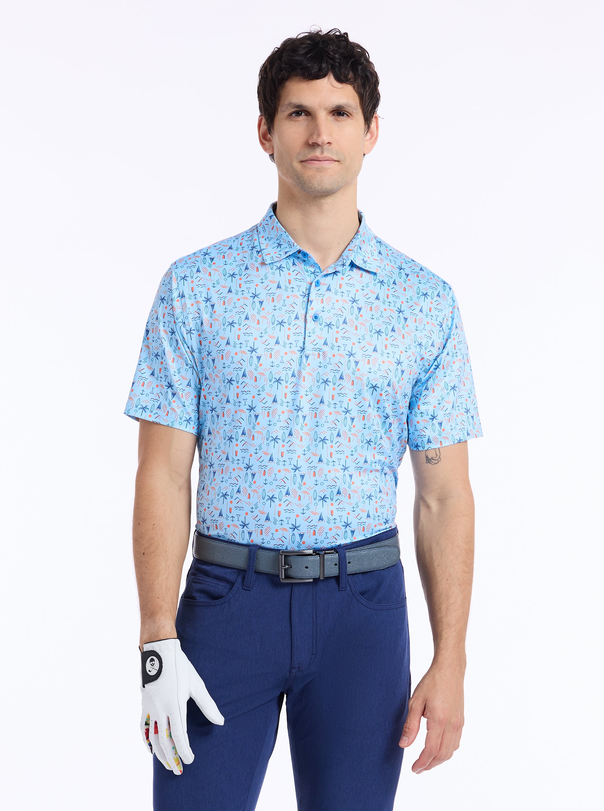 COASTAL VIBES SHORT SLEEVE POLO