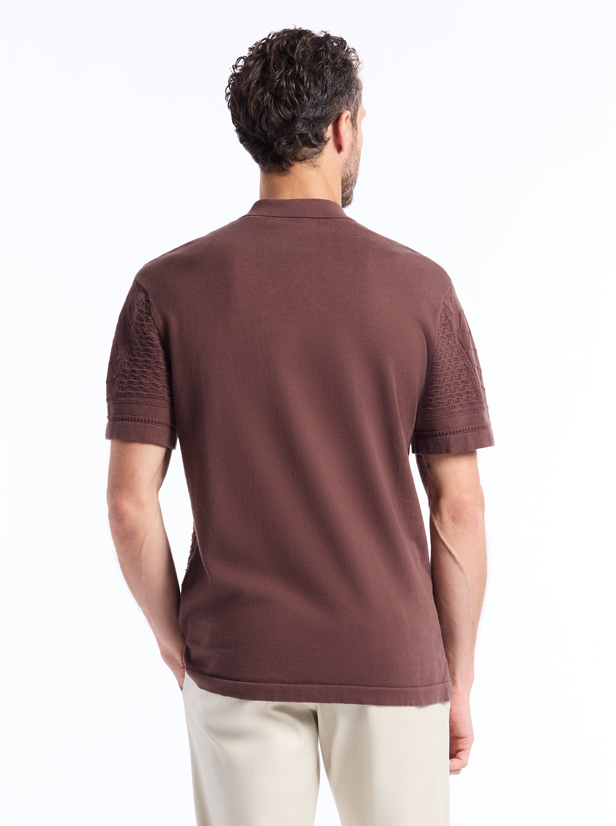 DELMAR SHORT SLEEVE SWEATER