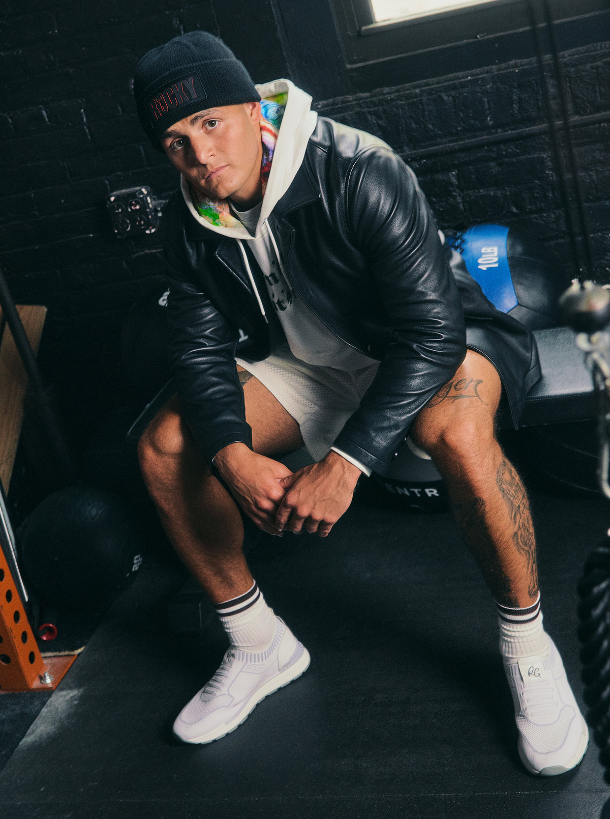 ROCKY 50TH X ROBERT GRAHAM THE UNDERDOG LEATHER JACKET
