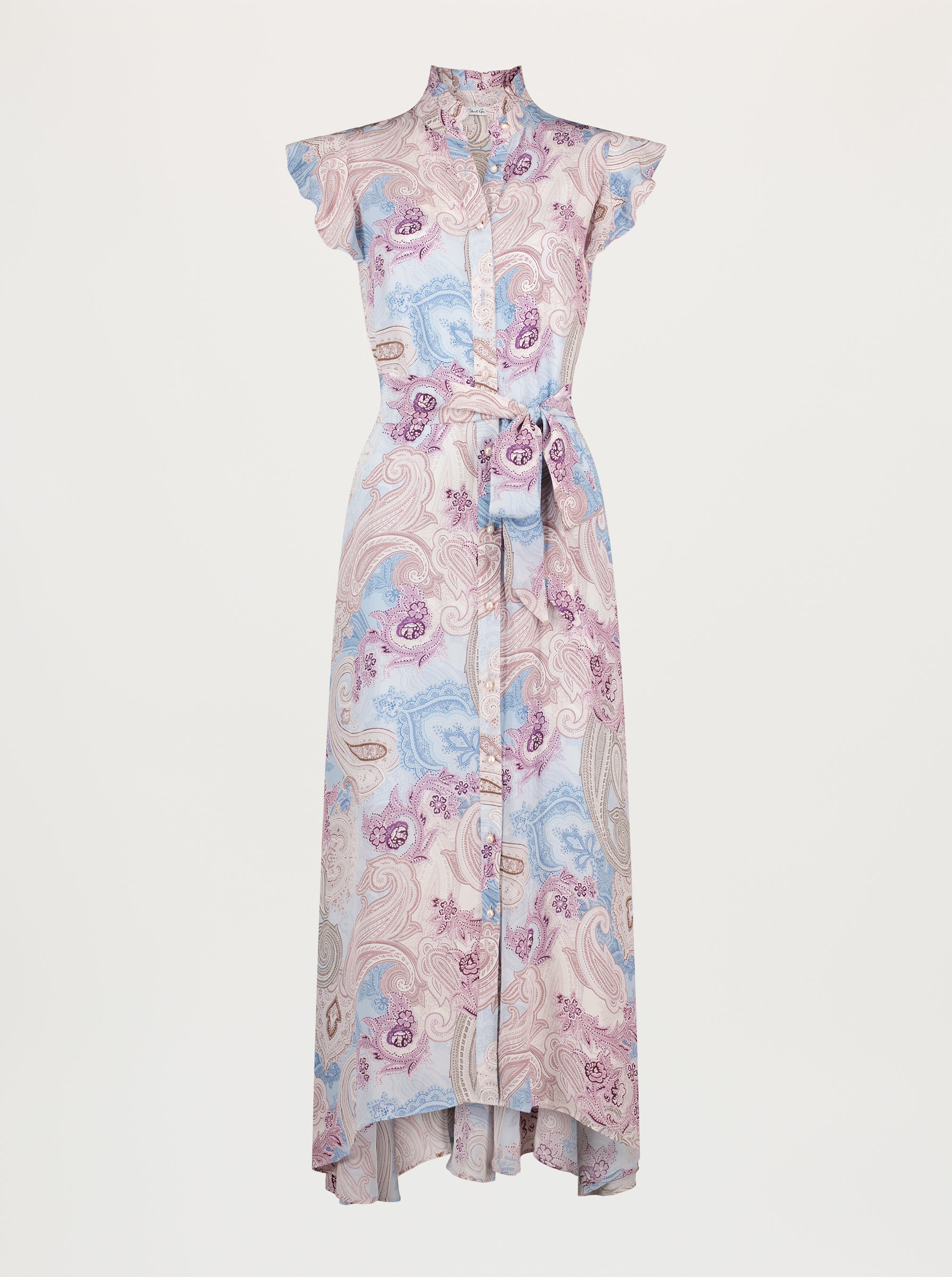 Floral patterned dress on a white background