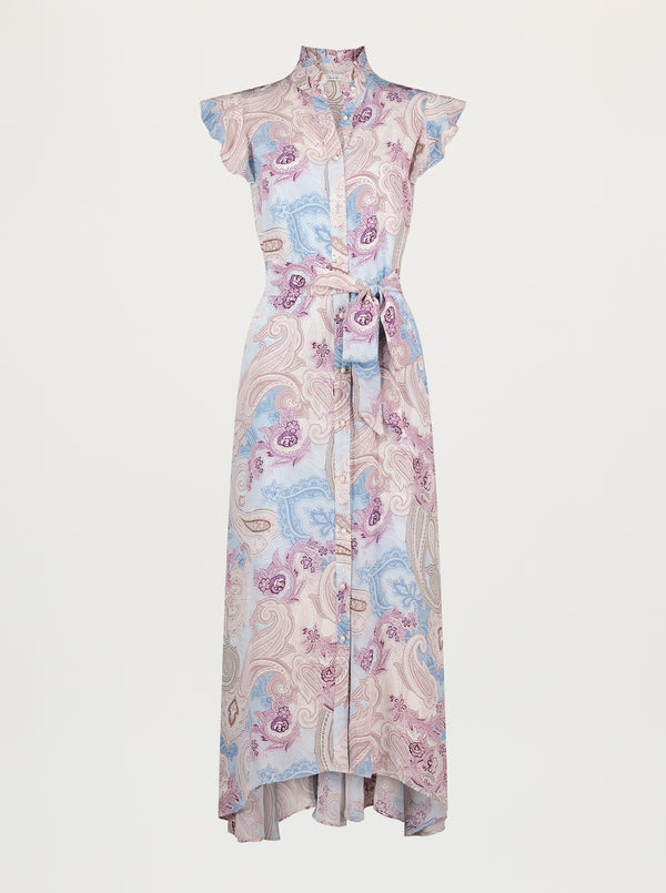 Floral patterned dress on a white background
