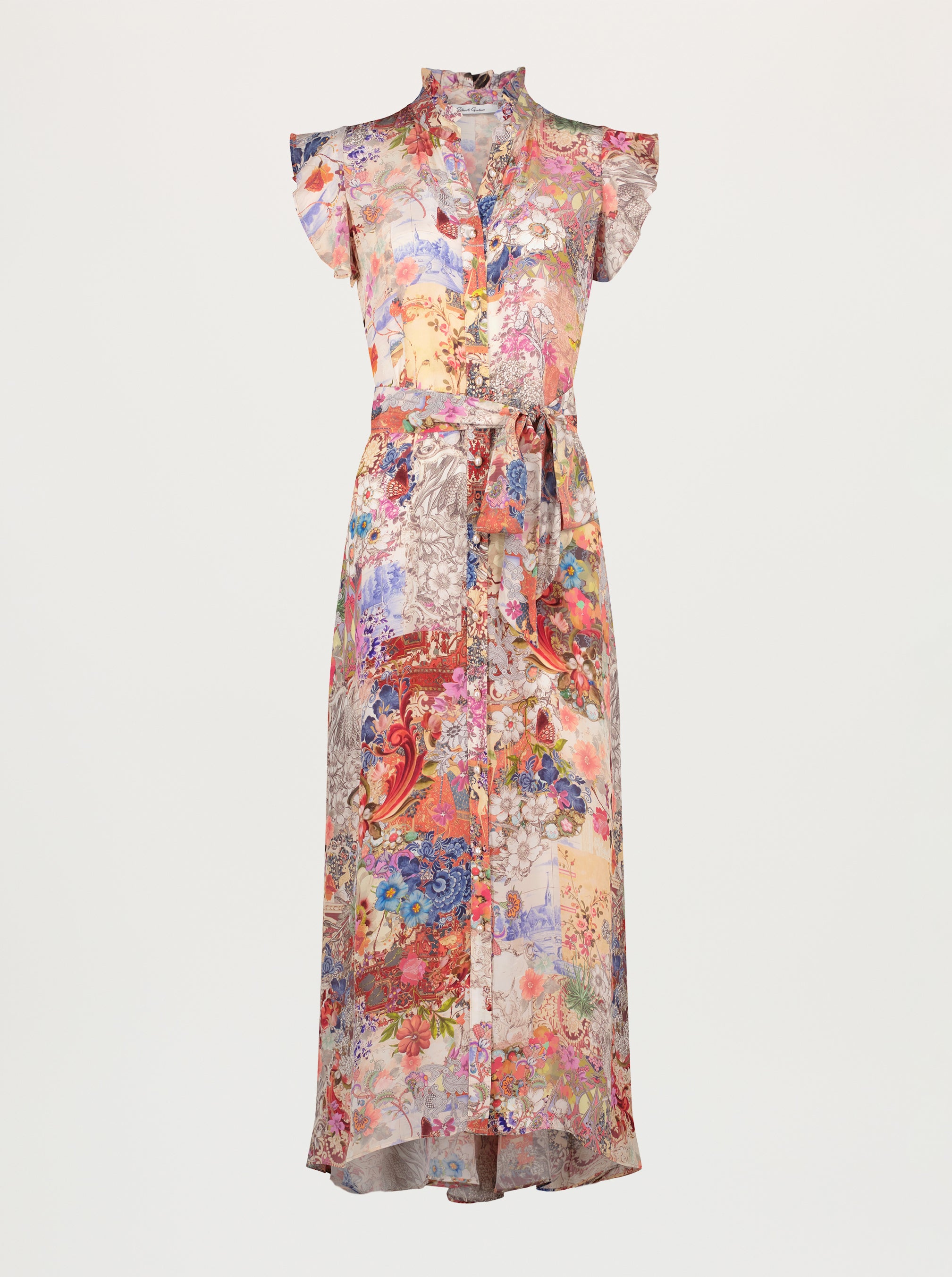 Floral dress on a white background