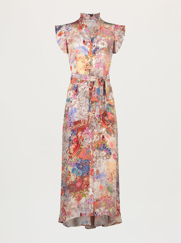Floral dress on a white background