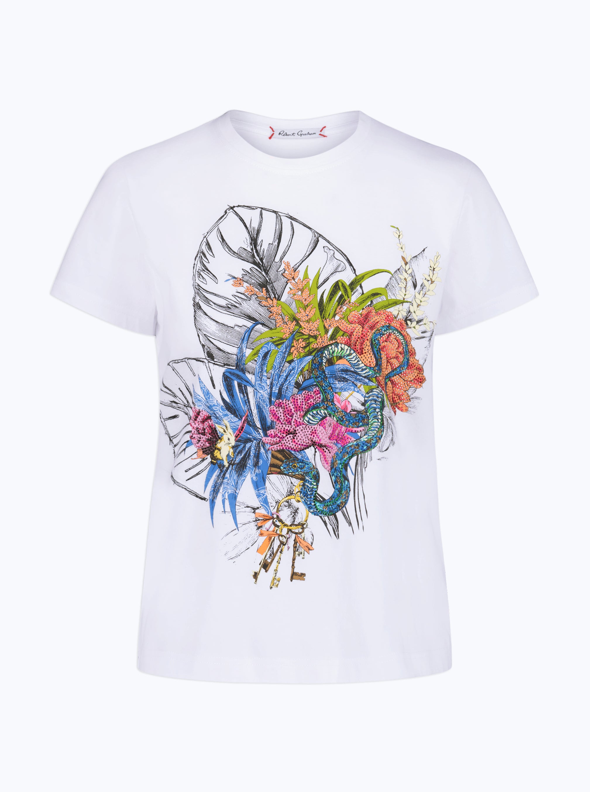 TROPICAL BOUQUET SHORT SLEEVE T-SHIRT