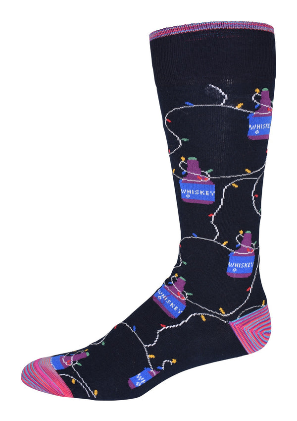 WHISKEY LIGHTS KNIT MENS SOCKS