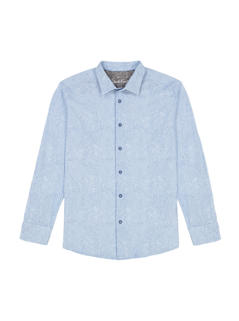 THURSTON LONG SLEEVE BUTTON DOWN KNIT SHIRT
