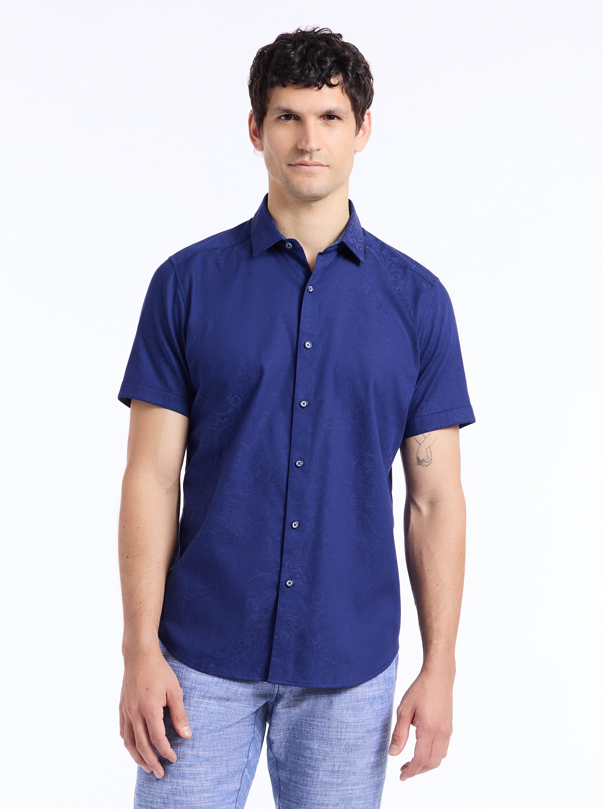 HUDSON SHORT SLEEVE BUTTON DOWN SHIRT