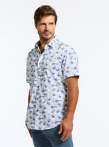 ALBORAN SHORT SLEEVE BUTTON DOWN SHIRT