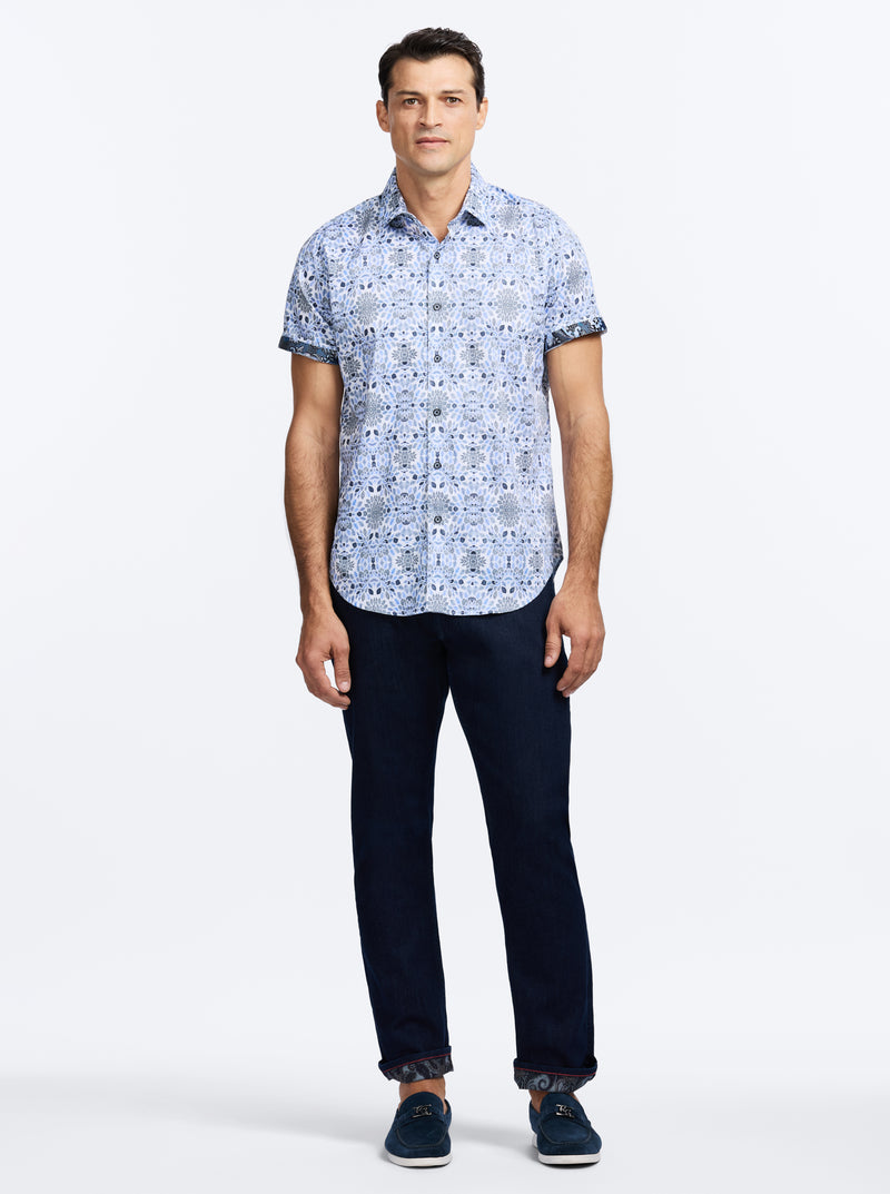 AMAGANSETT SHORT SLEEVE BUTTON DOWN SHIRT