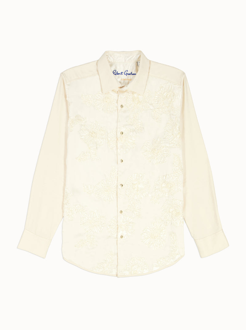 LIMITED EDITION CHAMPAGNE DREAM LONG SLEEVE BUTTON DOWN SHIRT