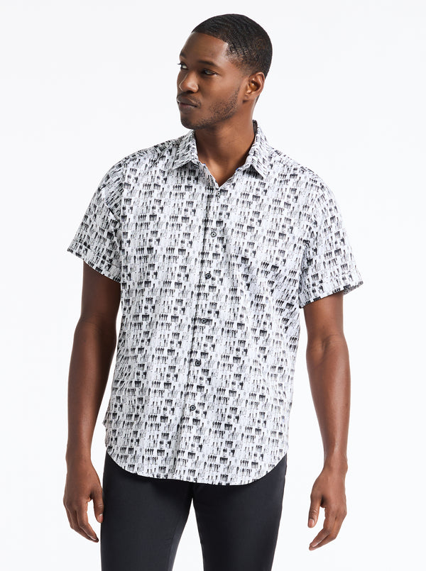 CROWD CONTROL SHORT SLEEVE BUTTON DOWN SHIRT