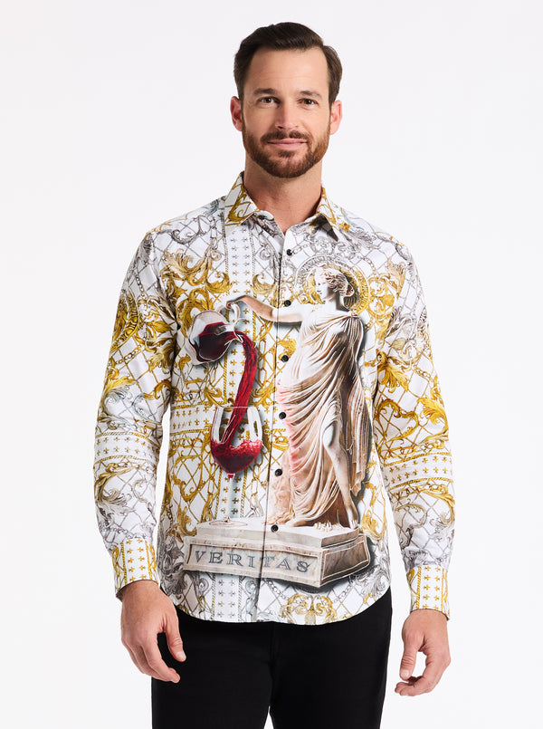 DIONYSIAN LONG SLEEVE BUTTON DOWN SHIRT BIG