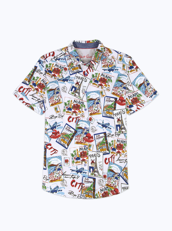 SUAVE DE VIE SHORT SLEEVE BUTTON DOWN SHIRT