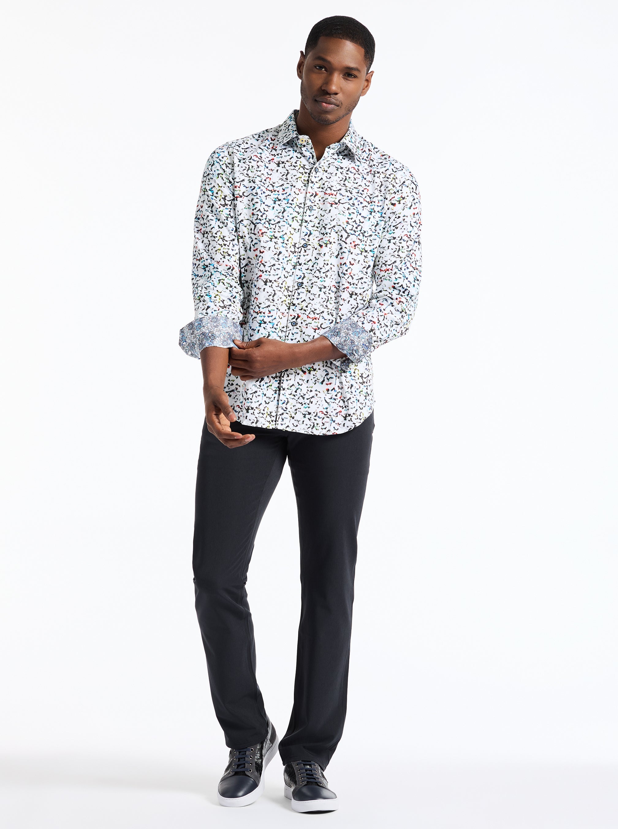 LAZLO LONG SLEEVE BUTTON DOWN SHIRT