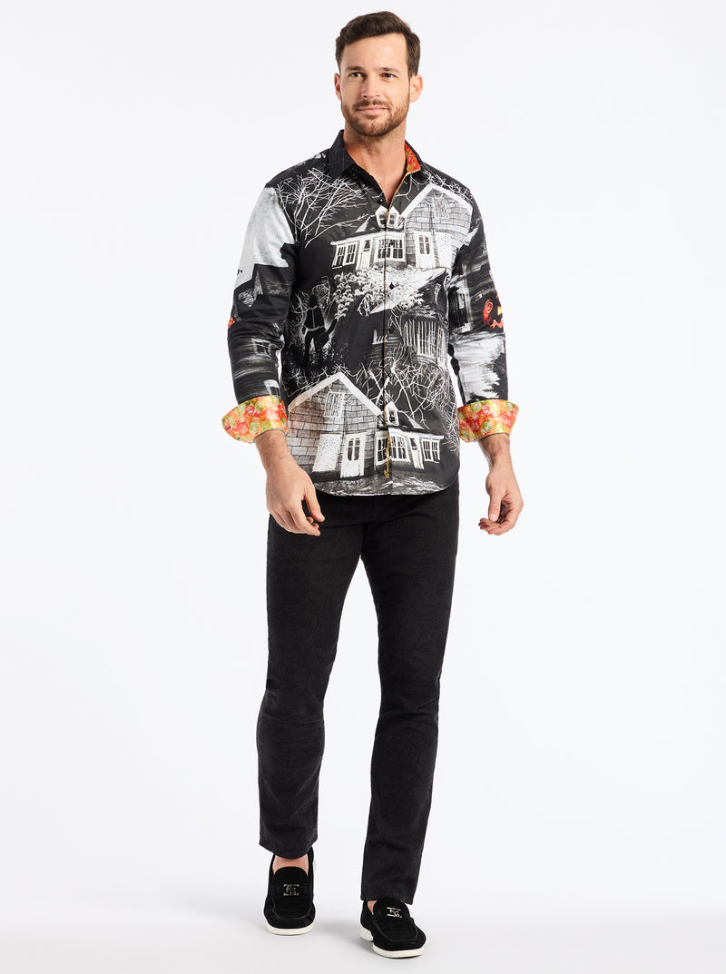 LIMITED EDITION THE DARK SIDE LONG SLEEVE BUTTON DOWN SHIRT