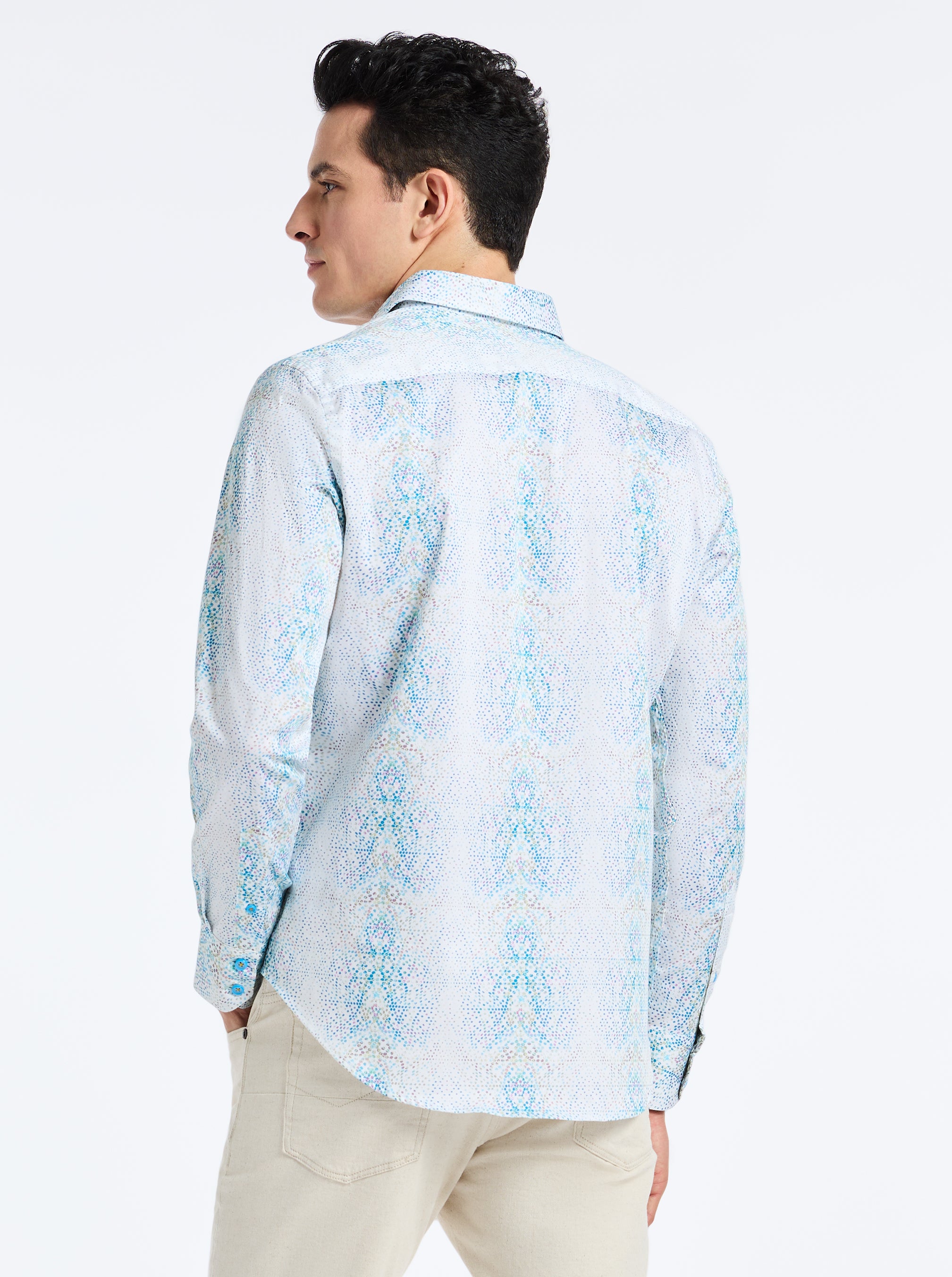 FUERTEVENTURA LONG SLEEVE BUTTON DOWN SHIRT