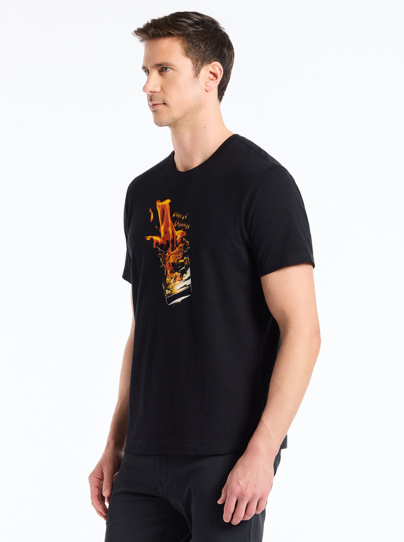 WHISKEY ON FIRE SHORT SLEEVE T-SHIRT