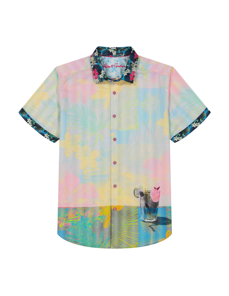 HAZE SHORT SLEEVE BUTTON DOWN SHIRT