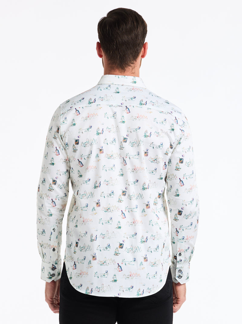 HOT TODDY LONG SLEEVE BUTTON DOWN SHIRT
