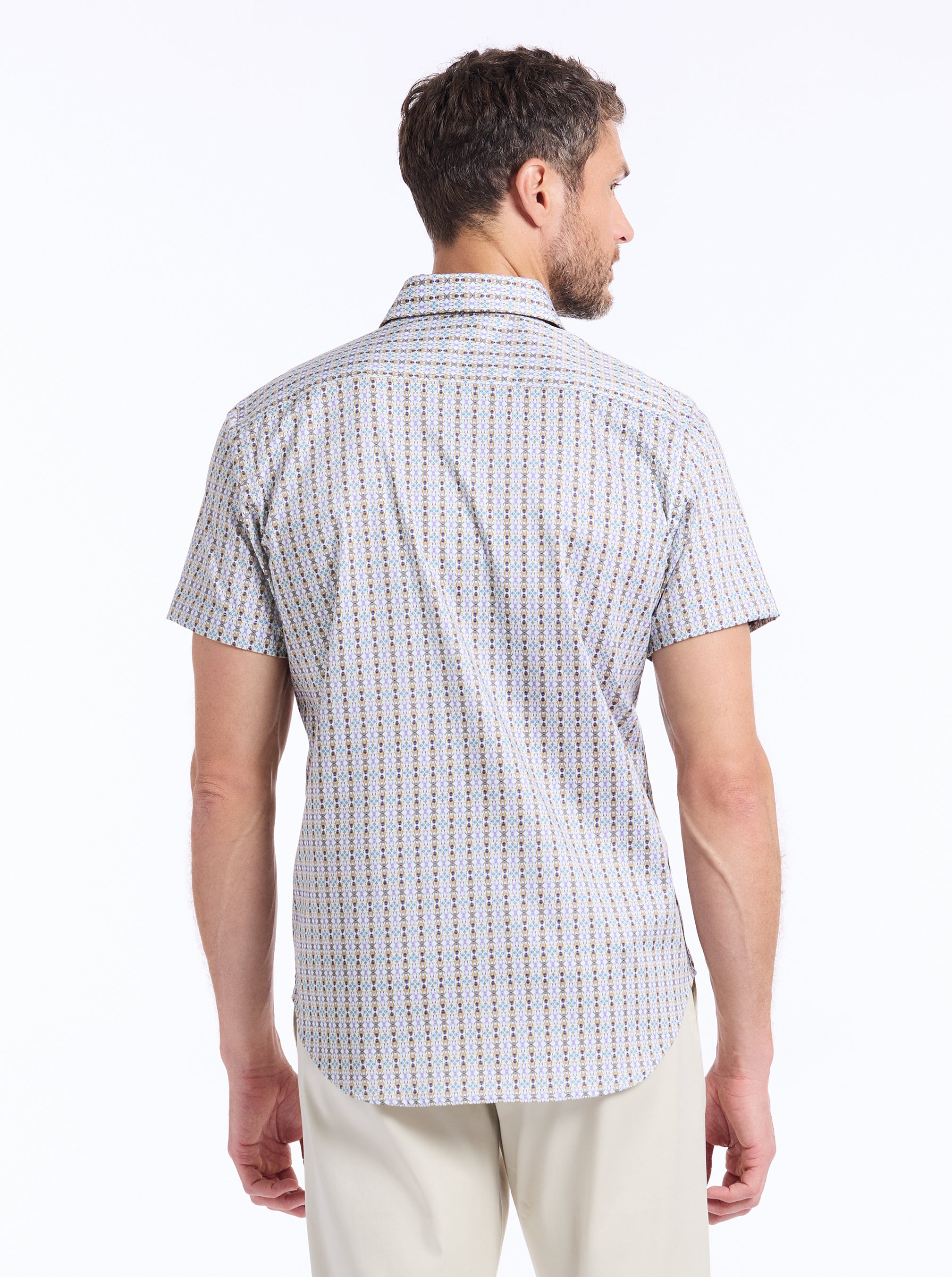 ABBOTSWELL SHORT SLEEVE BUTTON DOWN SHIRT