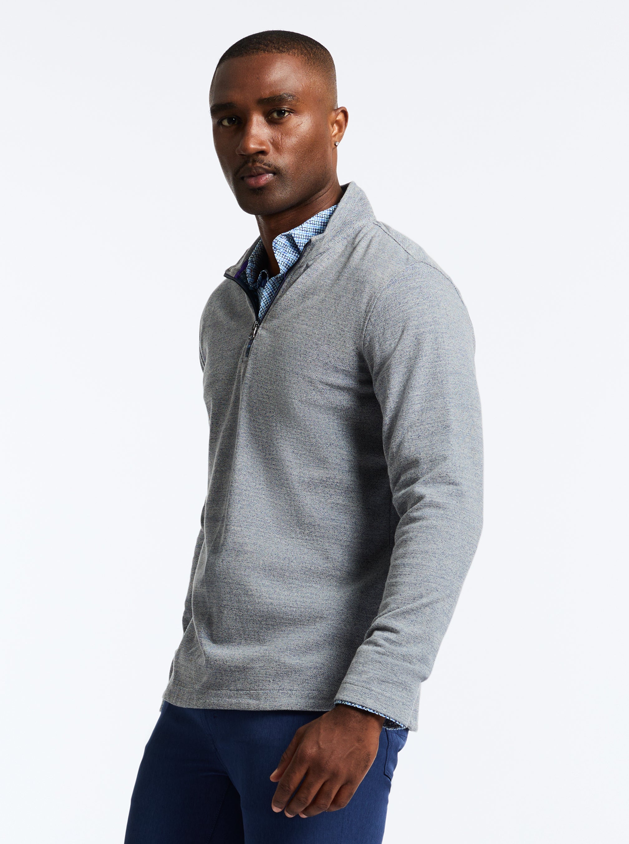 HOBSON LONG SLEEVE KNIT SHIRT