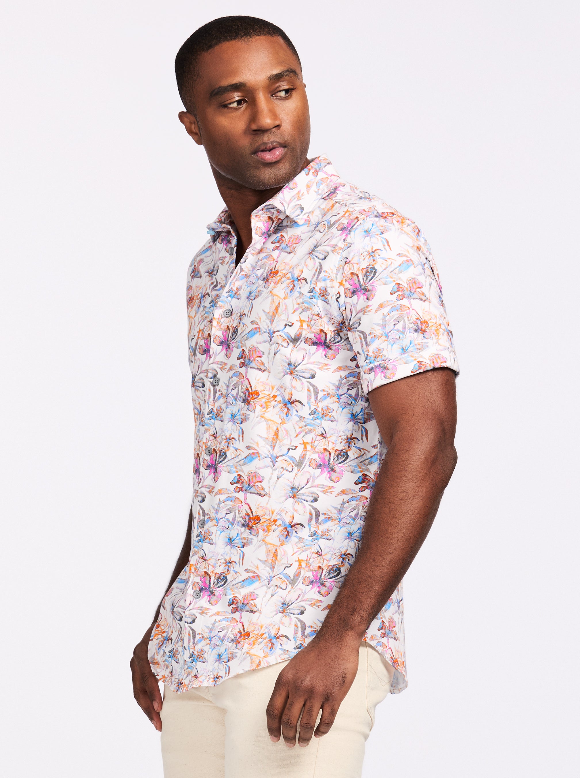 OSRIC SHORT SLEEVE BUTTON DOWN SHIRT