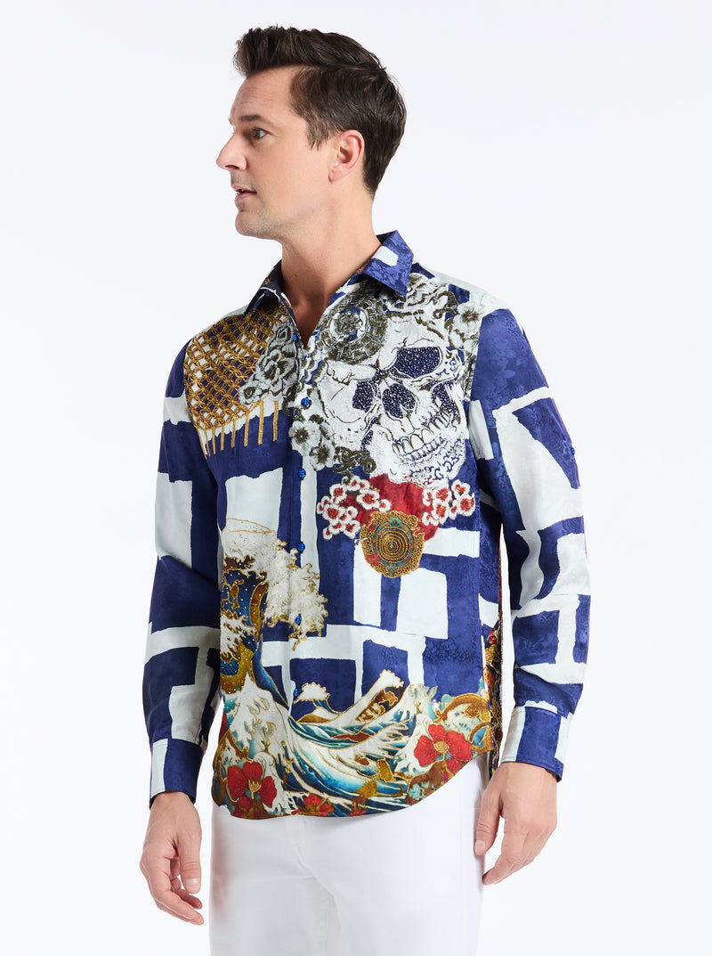LIMITED EDITION SHAFIK'S LONG SLEEVE BUTTON DOWN SHIRT