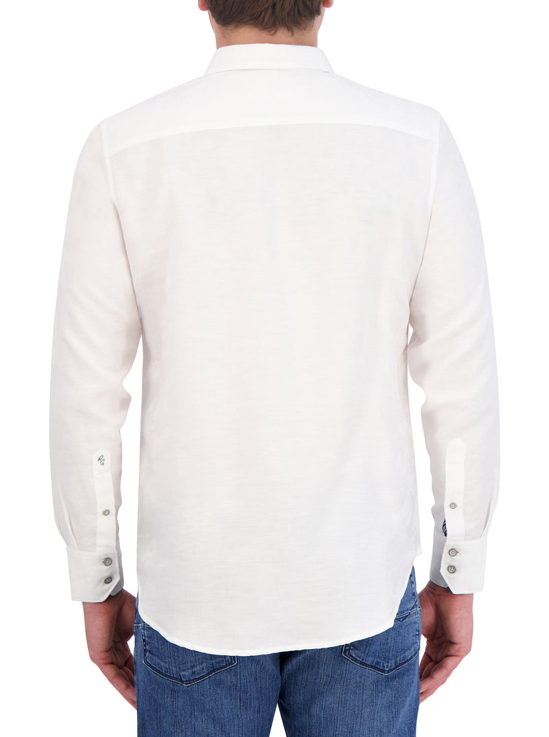 POSEIDON LONG SLEEVE BUTTON DOWN SHIRT