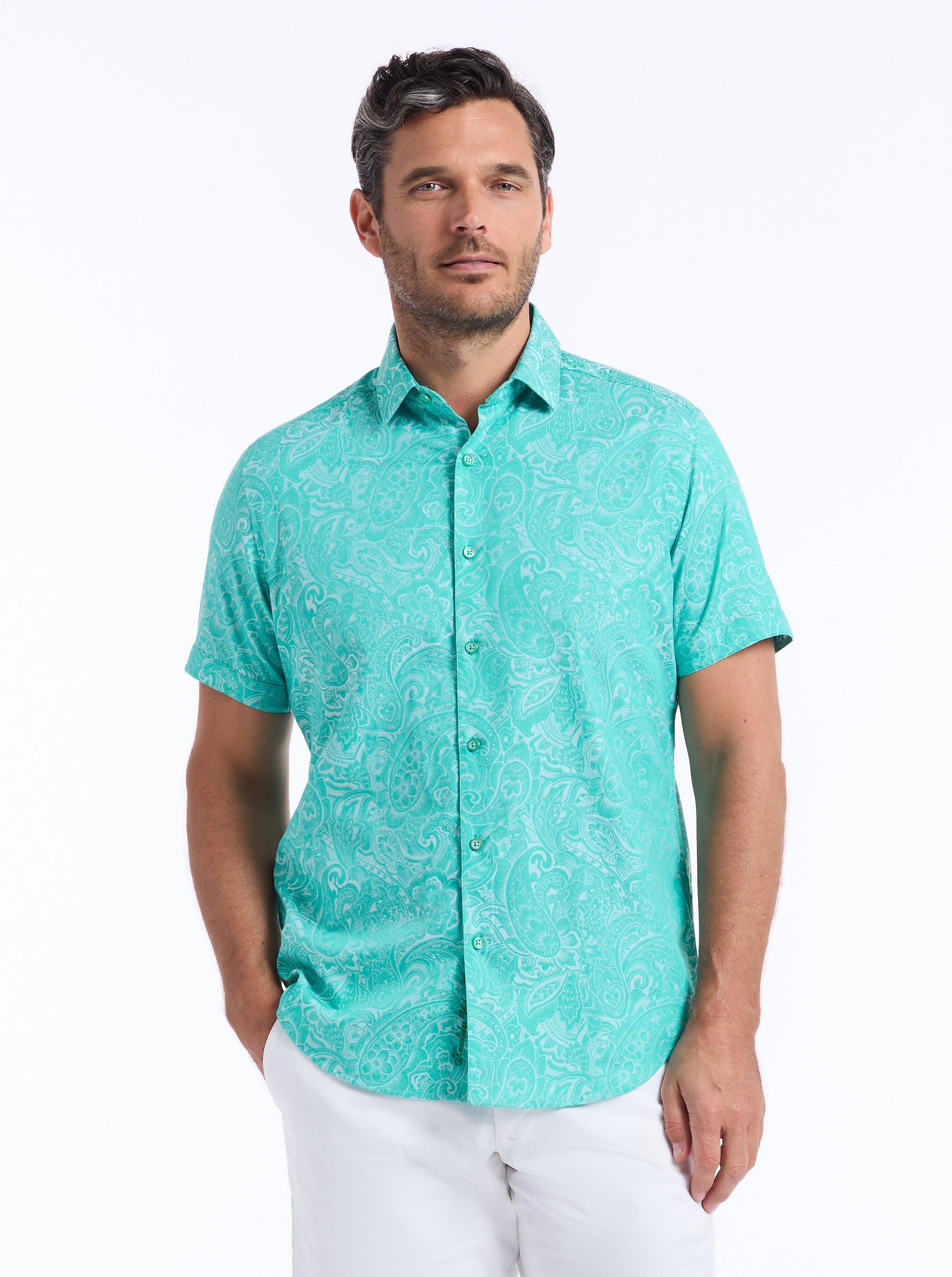 HUDSON SHORT SLEEVE BUTTON DOWN SHIRT