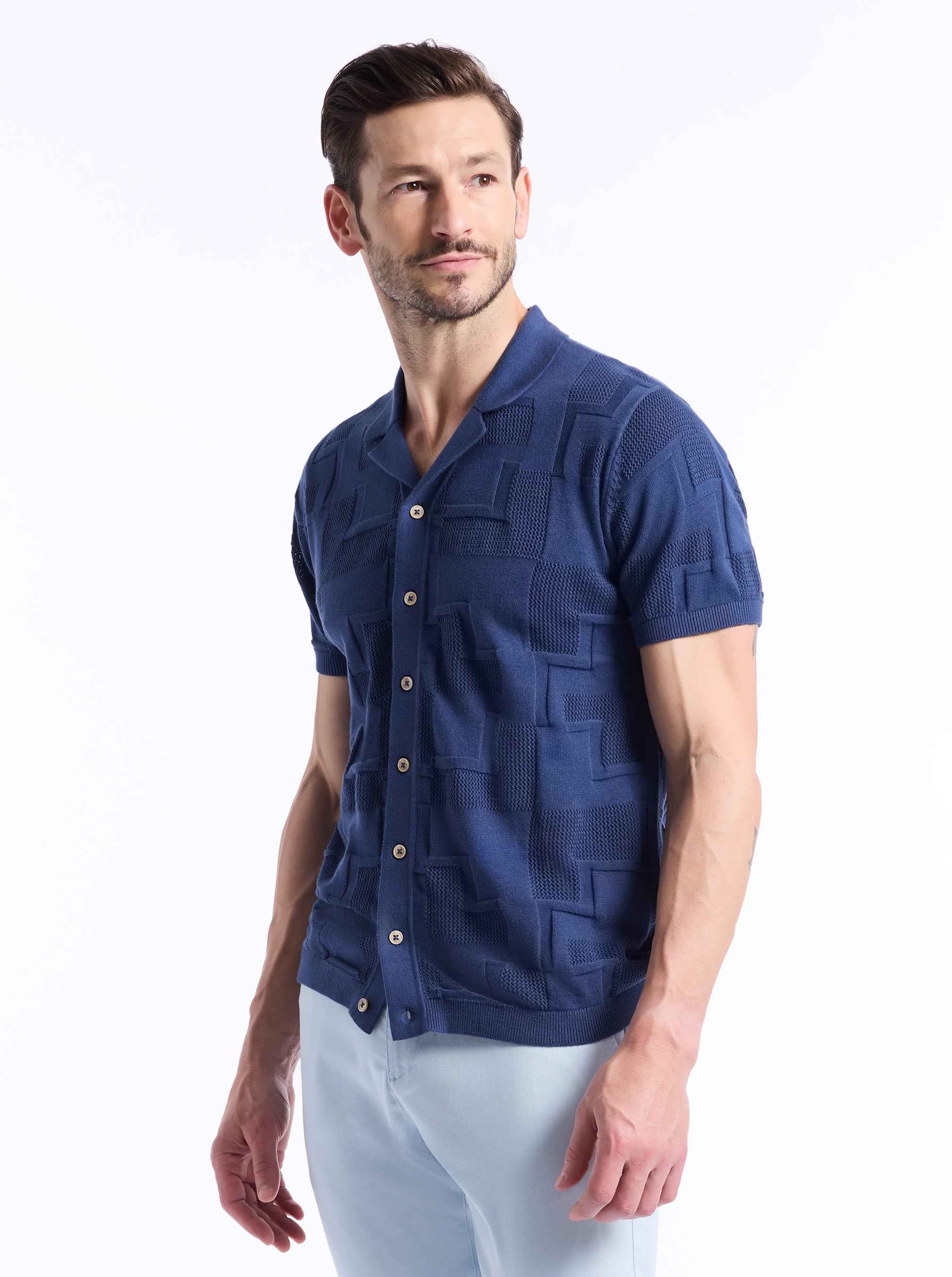 DRAYFORD SHORT SLEEVE SWEATER