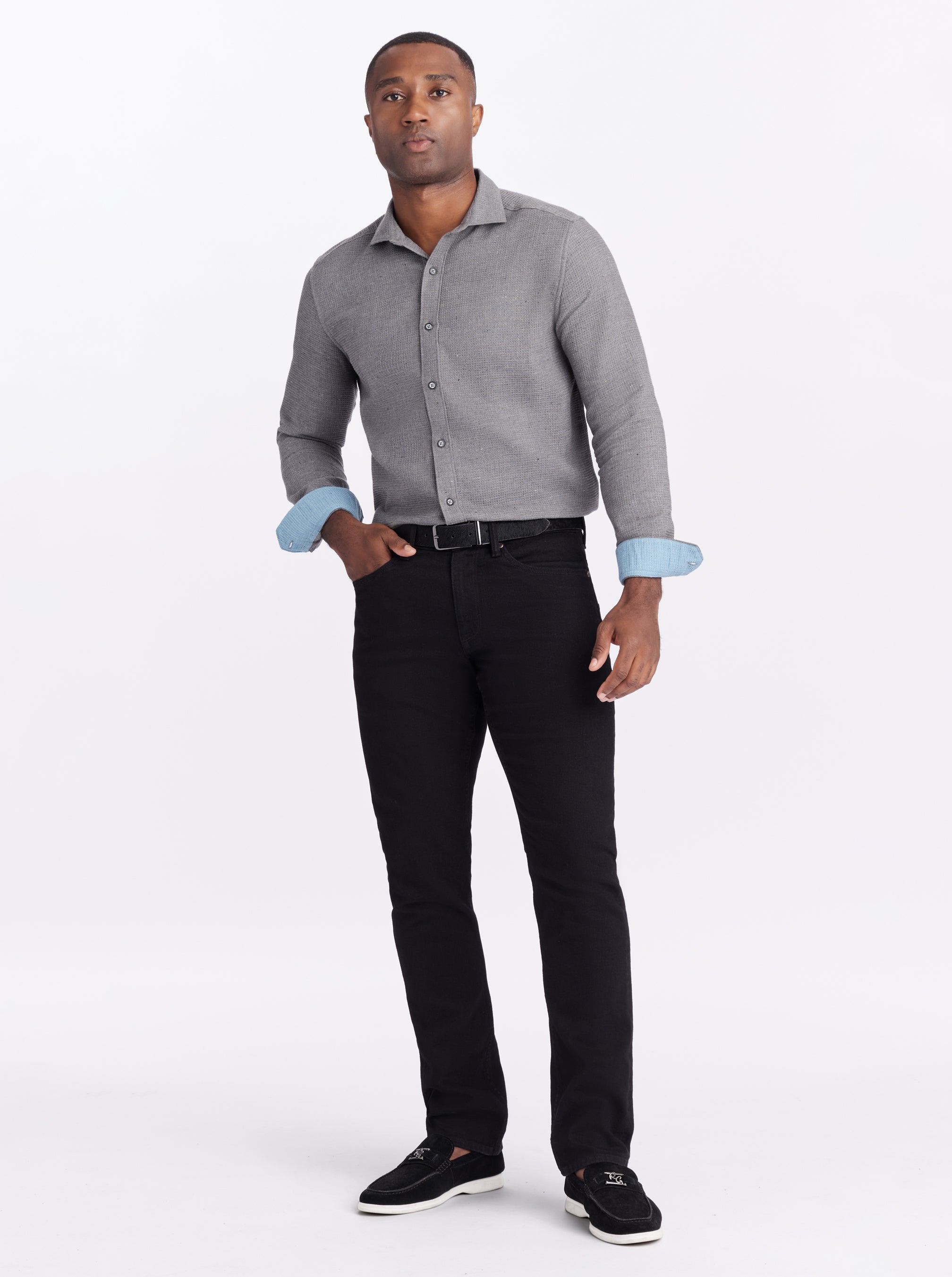 MELBURY LONG SLEEVE BUTTON DOWN SHIRT