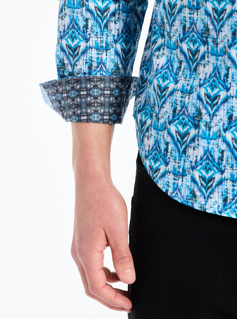 ENZO LONG SLEEVE BUTTON DOWN SHIRT