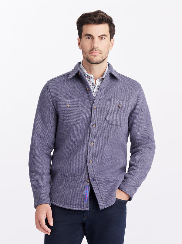 BARFORD LONG SLEEVE KNIT SHIRT JACKET