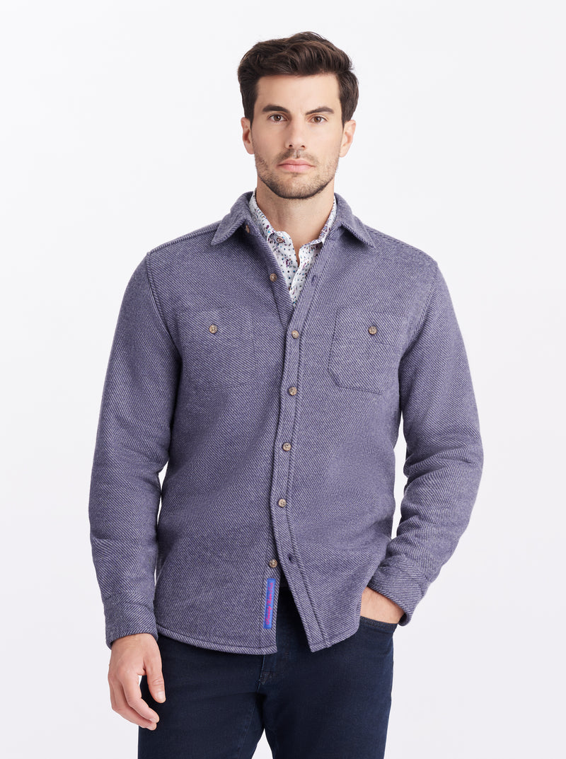 BARFORD LONG SLEEVE KNIT SHIRT JACKET